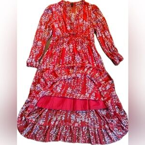 Shein floral long sleeve Maxi dress. Excellent condition. Women’s size Large